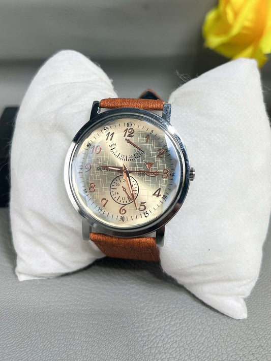 Brown Strap Watch For Men MW177