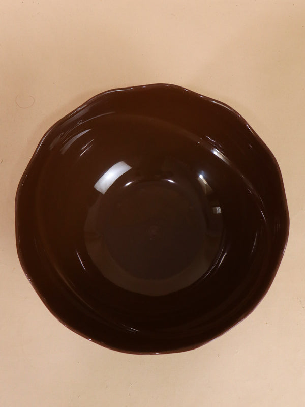 Dark Brown Plastic Serving Bowl MB10