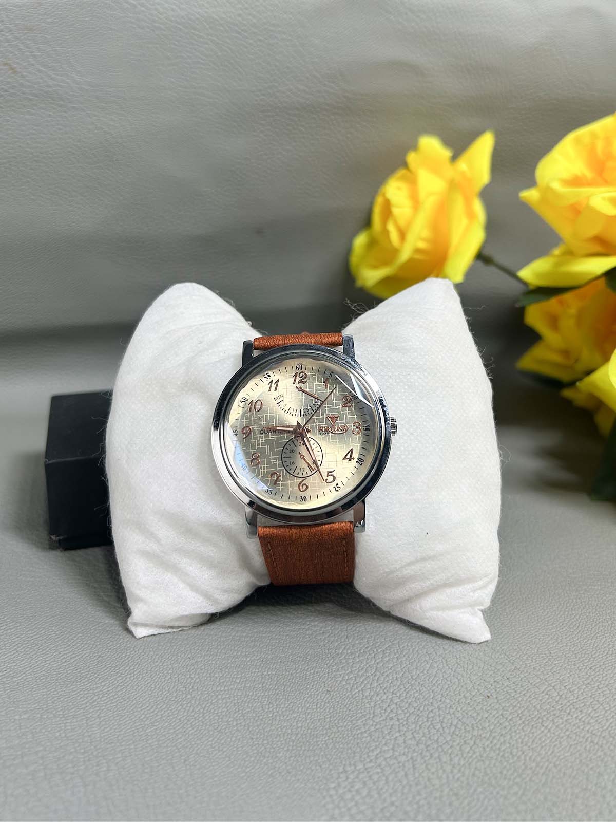 Brown Strap Watch For Men MW177
