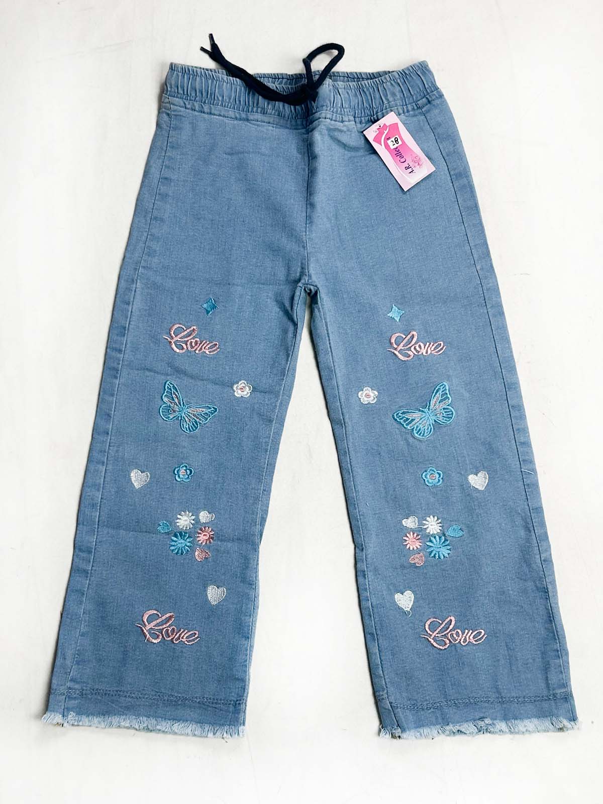 8Yrs - 14Yrs Light Blue Stretchable Denim Jeans For Girls AR GJ31