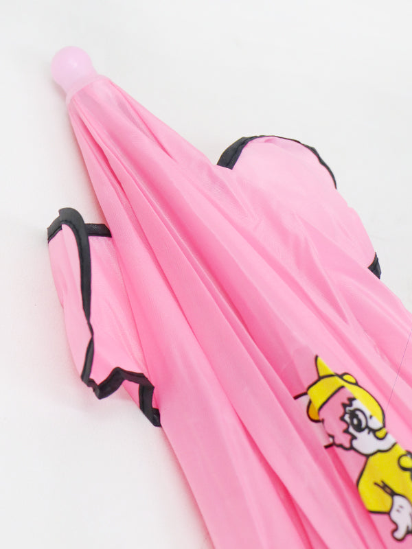 Small Kids Cartoon Umbrella - Light Pink 02