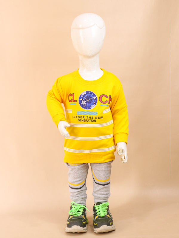 2Yr - 5Yrs Clock Yellow Suit For Kids NJ BS75