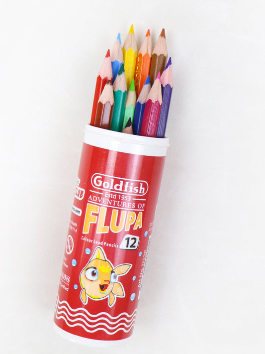 Goldfish Flupa Color Lead Pencils Small - 12Pcs