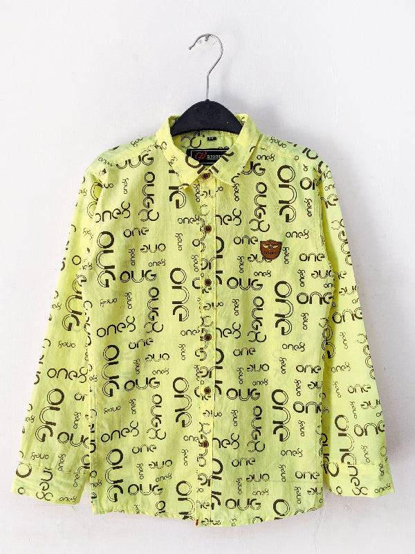 3Yrs - 13Yrs Yellow Casual Shirt for Boys BFS11