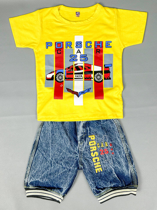 1Yr - 4Yrs Car Yellow Suit For Kids RZ BS230
