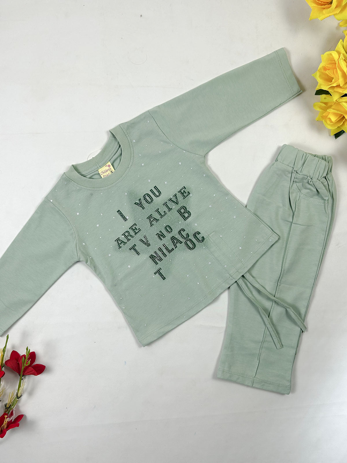 1Yr - 4Yrs Green Suit For Girls GS589
