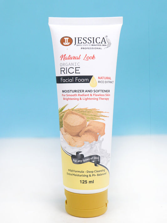 Jessica Organic Rice Facial Foam/Face Wash - 125ML