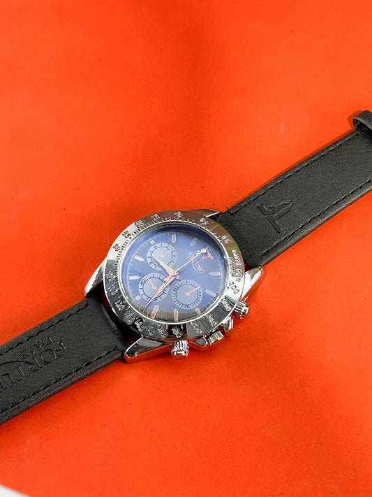 Black Strap Watch For Men MW216