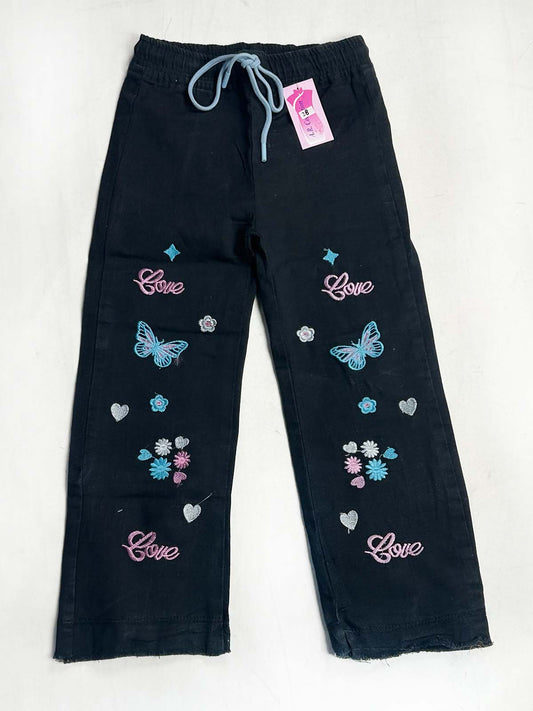 8Yrs - 14Yrs Black Stretchable Denim Jeans For Girls AR GJ32