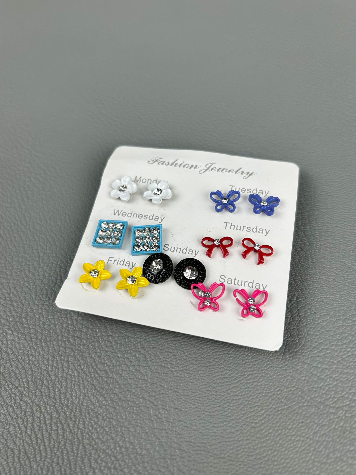 Pack of 7 Small Stud Earrings For Women/Girls WER14