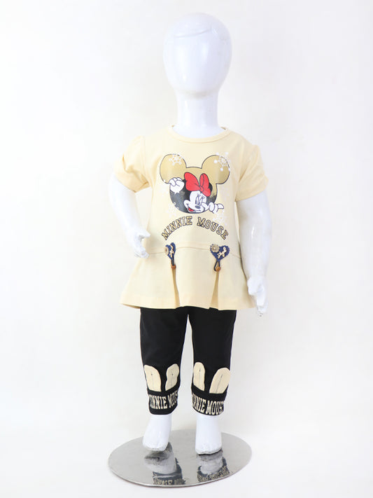 BG01 Girls Suit 1Yr - 4Yrs Mouse Yellow