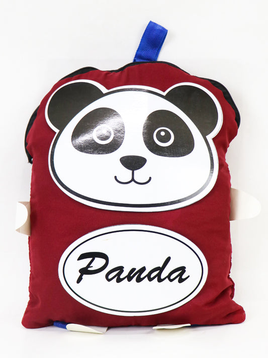 Panda Bag for kids Maroon