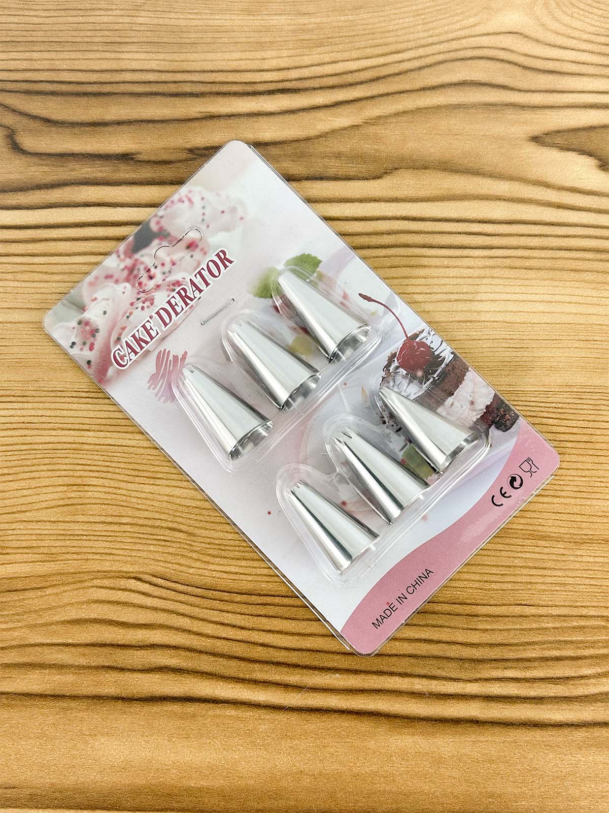 6Pcs Stainless Steel Cake Decorating Icing Nozzles