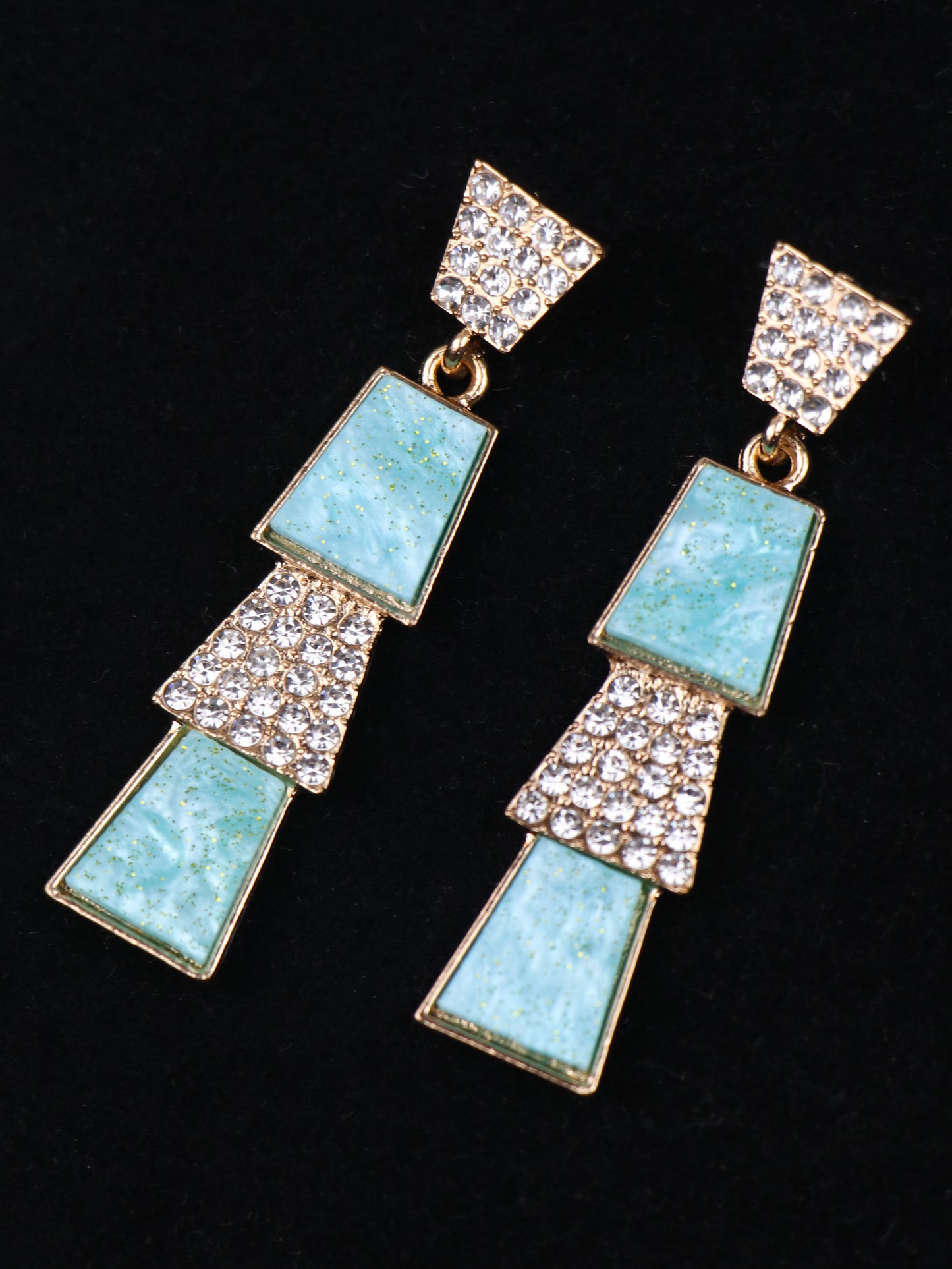 Fancy Earrings 01 Turquoise