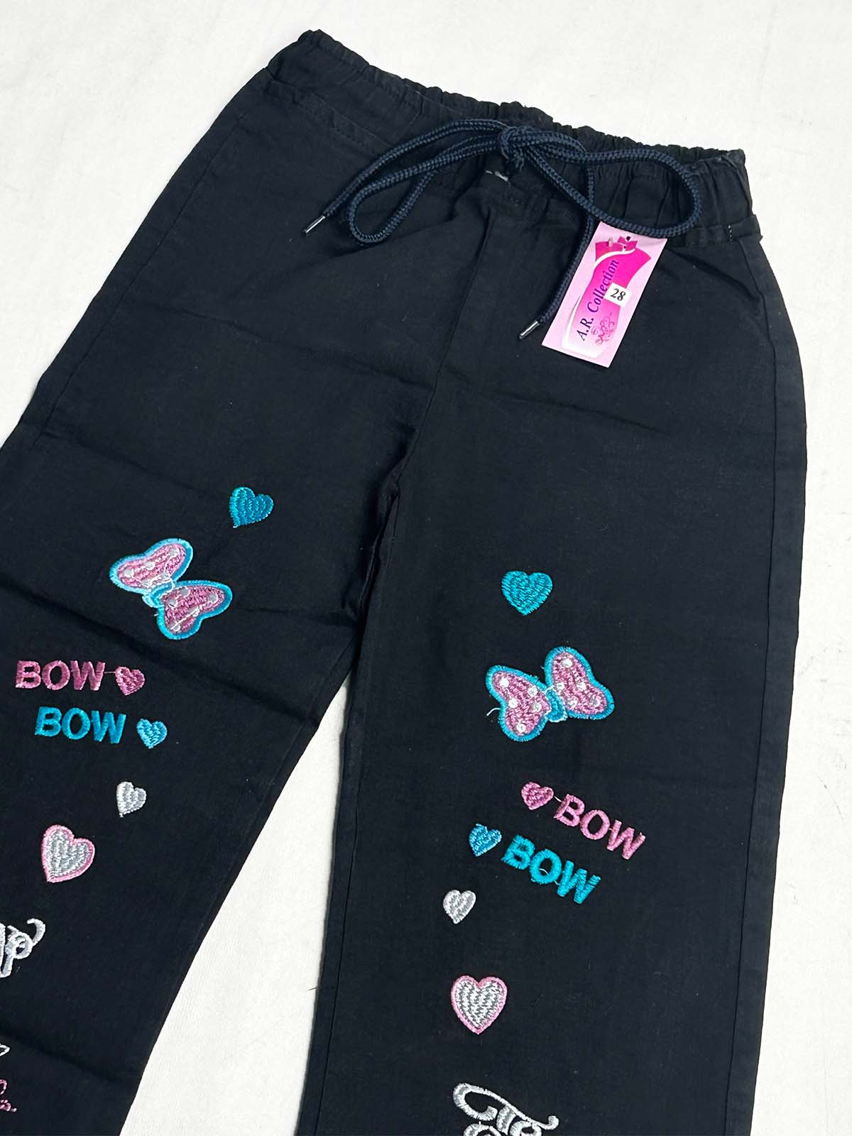 8Yrs - 14Yrs Black Stretchable Denim Jeans For Girls AR GJ33