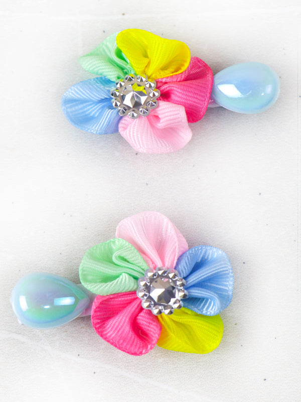 Pack Of 2 Multicolor Hair Clips For Girls GHC53