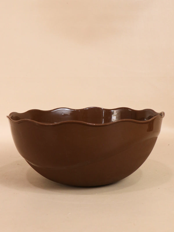 Dark Brown Plastic Serving Bowl MB10