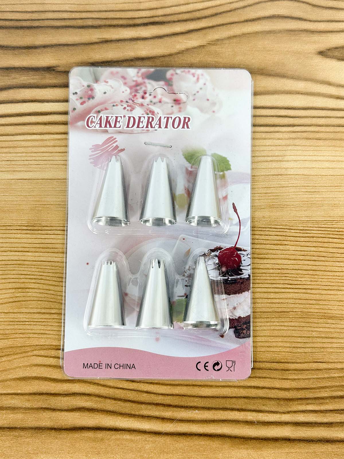 6Pcs Stainless Steel Cake Decorating Icing Nozzles