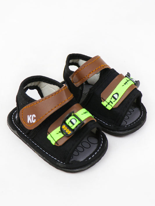 NBCB03 Baby Boy Crochet Bootie Sandal KC Brown