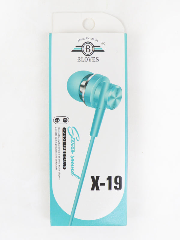 Bloves Wired Earphones X-19