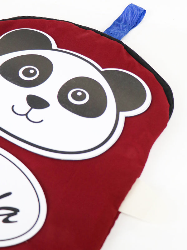 Panda Bag for kids Maroon