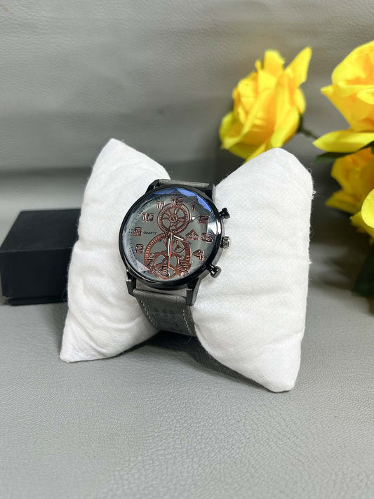 Grey Strap Watch For Men MW180