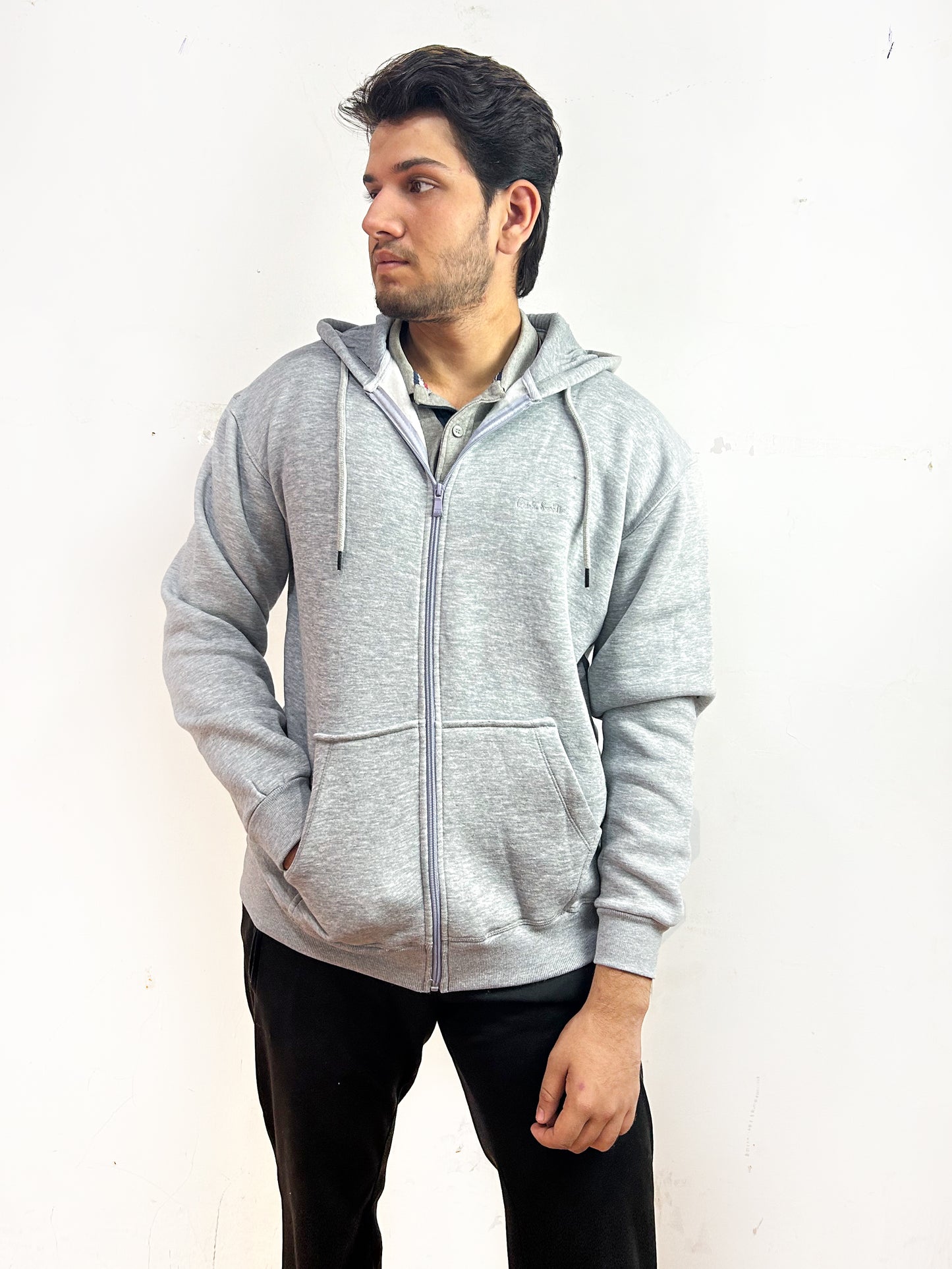 White Zipper Hoodie For Men MG MH26