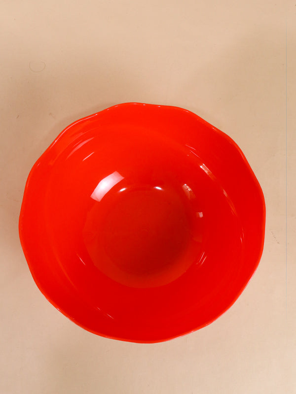 Red Plastic Serving Bowl MB10