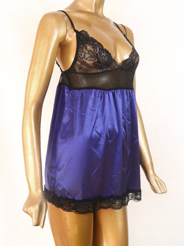 Navy Blue - Short Nighty For Women WSN02