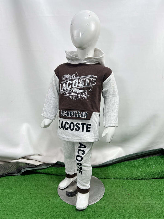 2Yr - 5Yrs Fleece LAC Brown Suit For Kids SH BS559