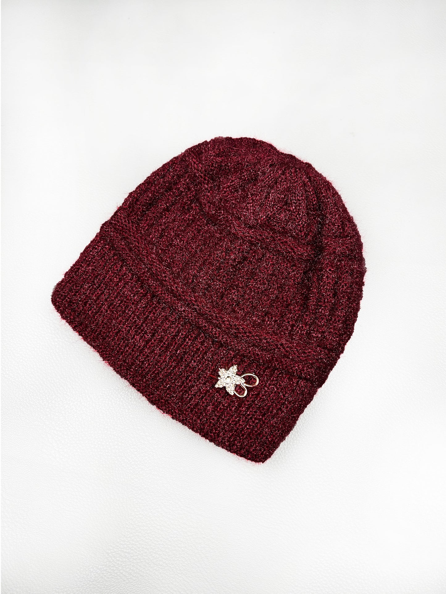 Maroon Beanie Winter Cap For Women's/Girls WWC12