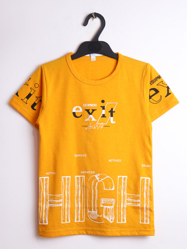 ATT Boys T-Shirt 5 Yrs - 10 Yrs Exit Yellow