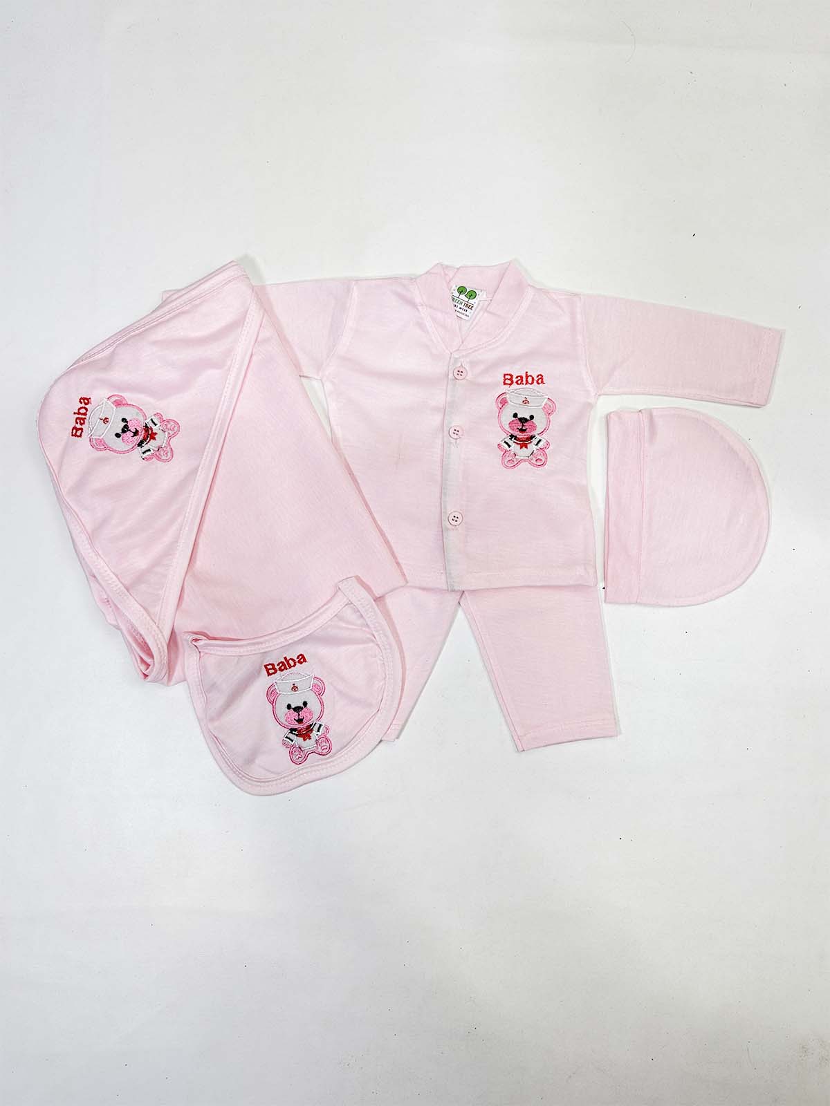 0Mth - 3Mth Pink 5Pcs Gift Set For Newborn HG NBGS260