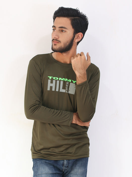 MTS04 MG Men's Dri-FIT Long Sleeve T-Shirt H Green