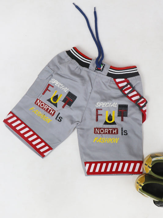 BCS02 TG Boys Cotton Short 1.5Yrs - 4Yrs Light Grey