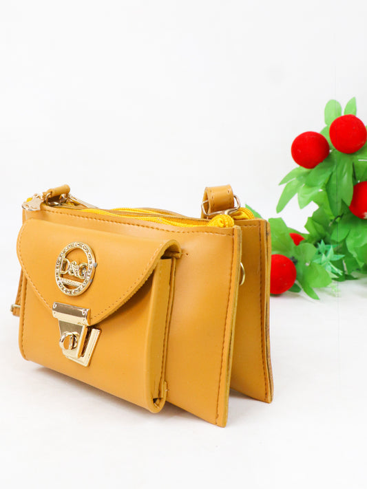 WHB48 Women's Handbag Mustard Yellow