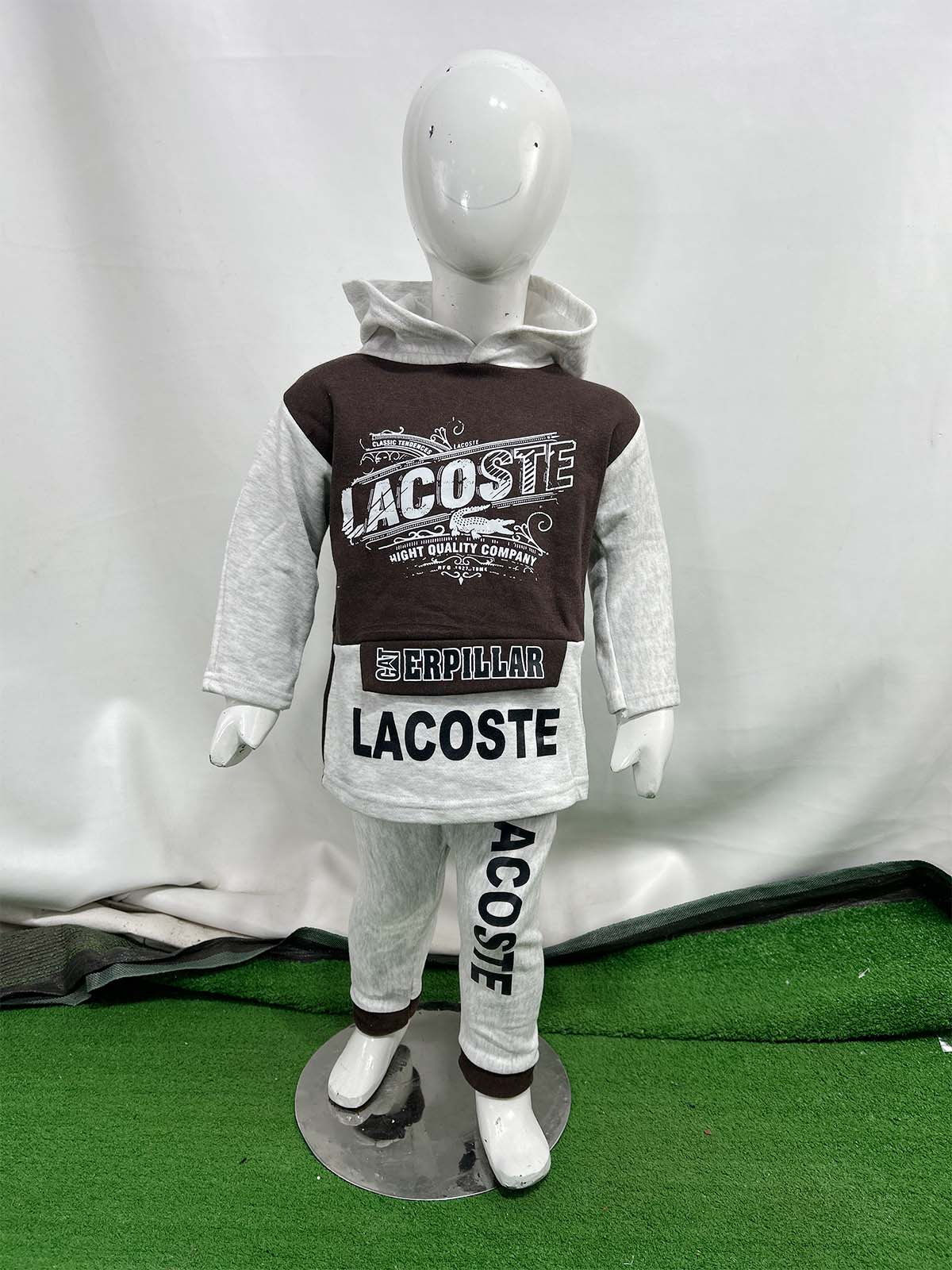 2Yr - 5Yrs Fleece LAC Brown Suit For Kids SH BS559