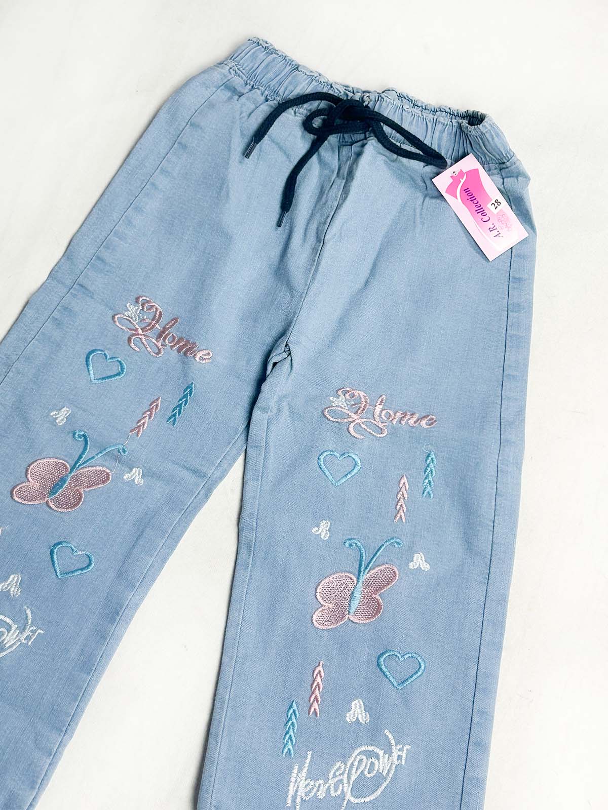 8Yrs - 14Yrs Light Blue Stretchable Denim Jeans For Girls AR GJ36