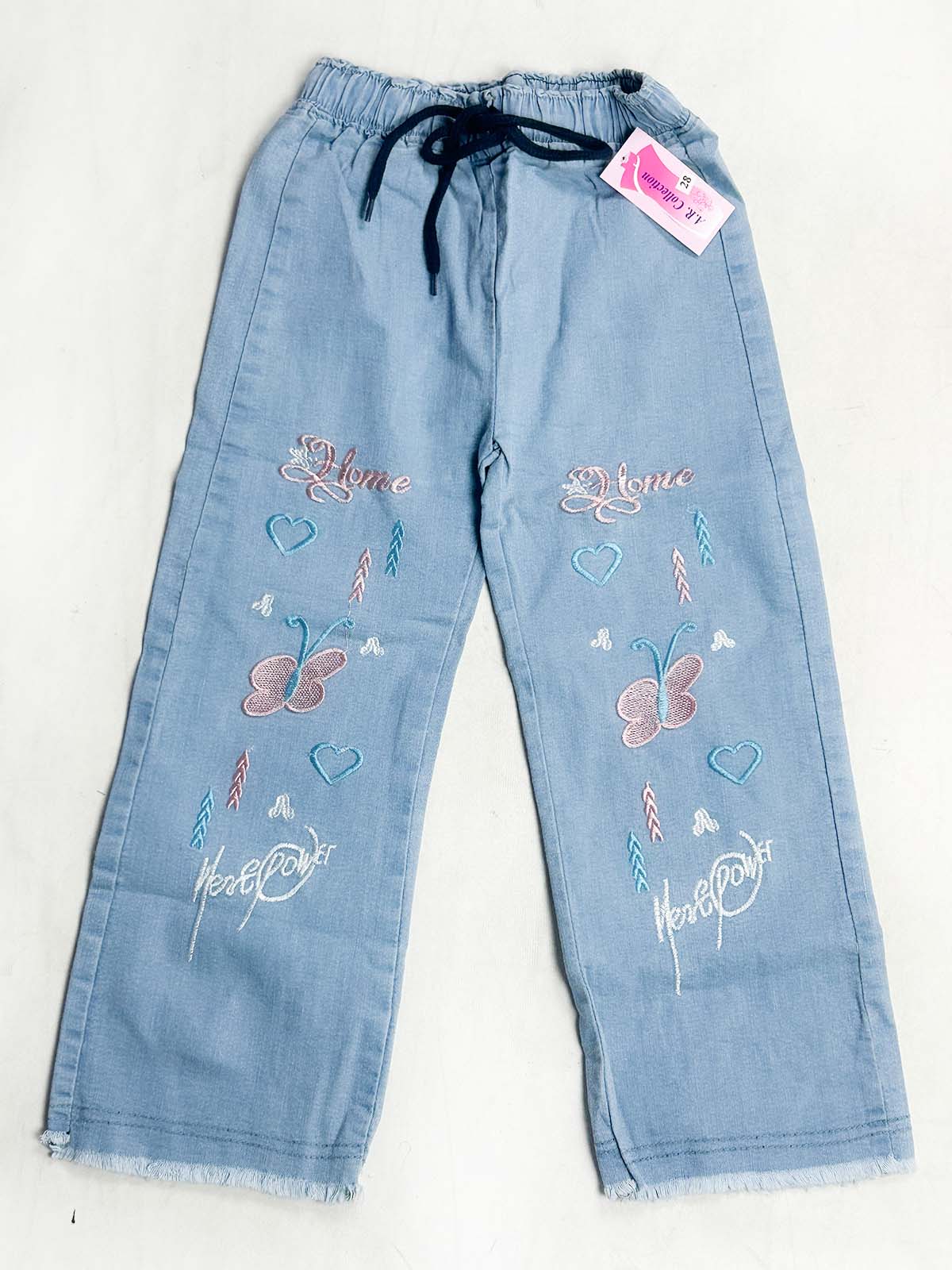 8Yrs - 14Yrs Light Blue Stretchable Denim Jeans For Girls AR GJ36