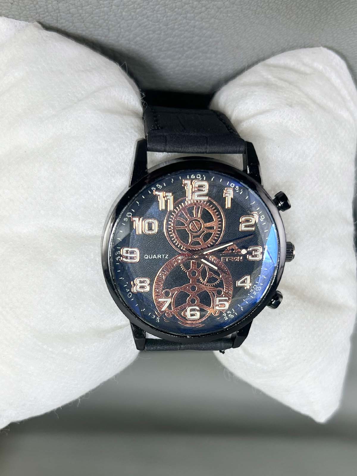 Black Strap Watch For Men MW182