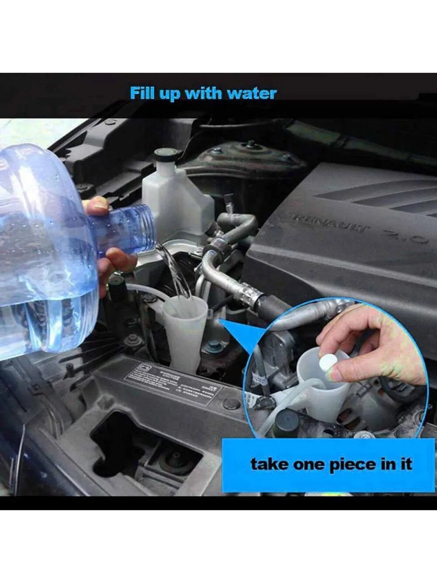 Pack of 6 Car Windshield Cleaning Tablets Effervescent for Clean Windshields