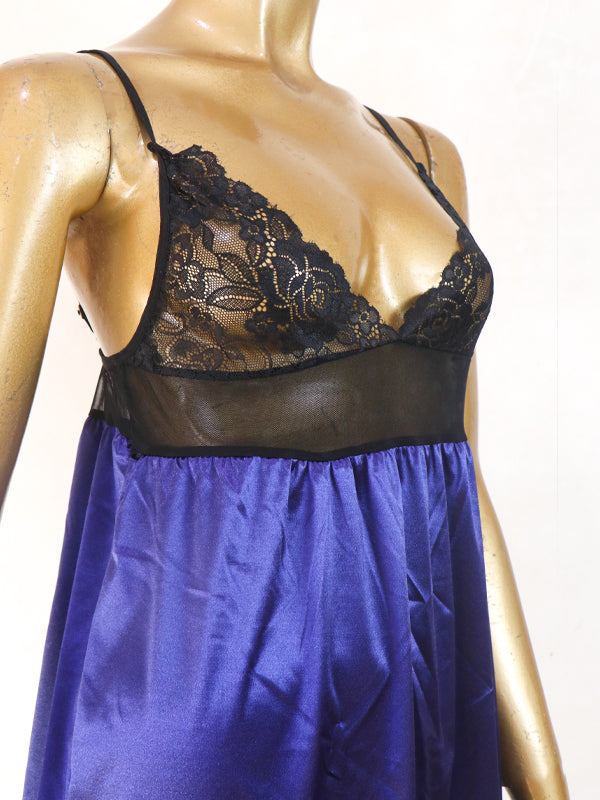 Navy Blue - Short Nighty For Women WSN02