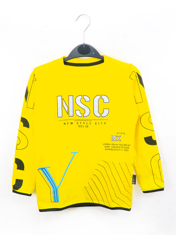 ATT Boys T-Shirt 5Yrs - 10 Yrs NSC Yellow