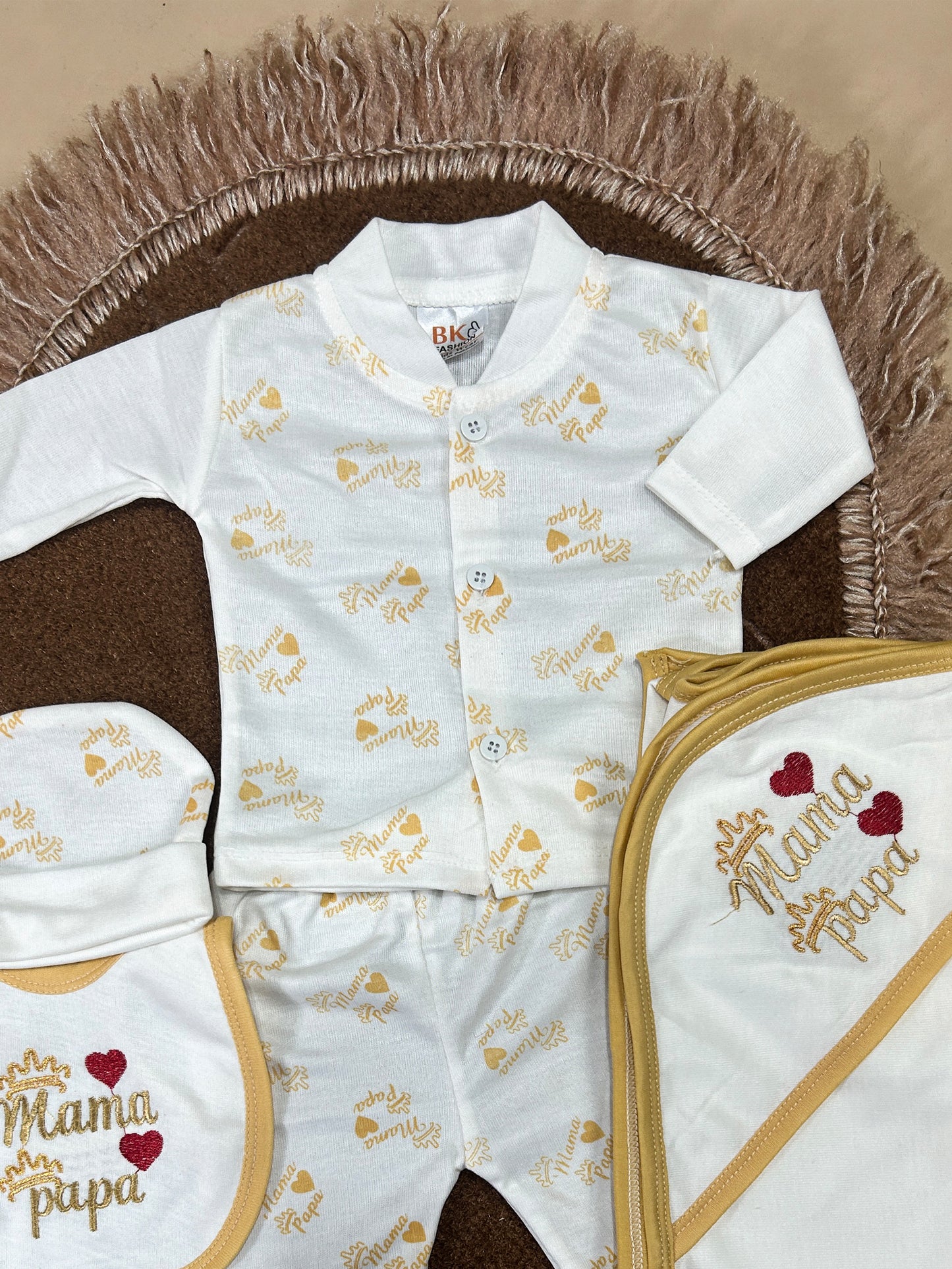 0Mth - 3Mth Papa 5Pcs Gift Set For Newborn HG NBGS231