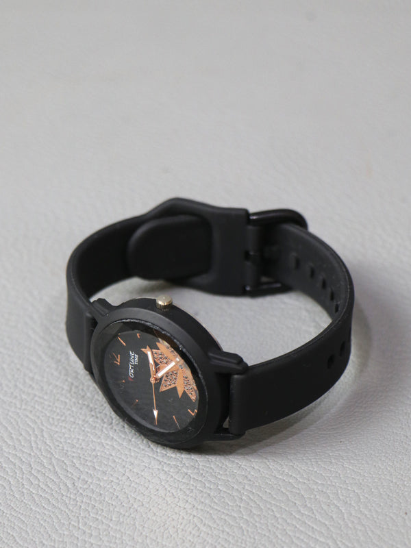 Black Stylish Wrist Watch for Women WW29