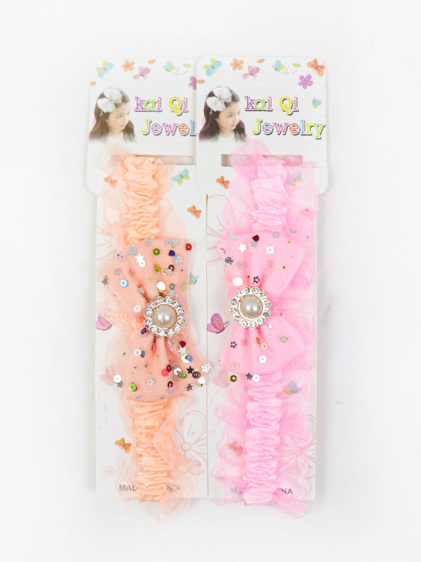 GHB04 Pack of 2 Head Band for Girls Multicolor