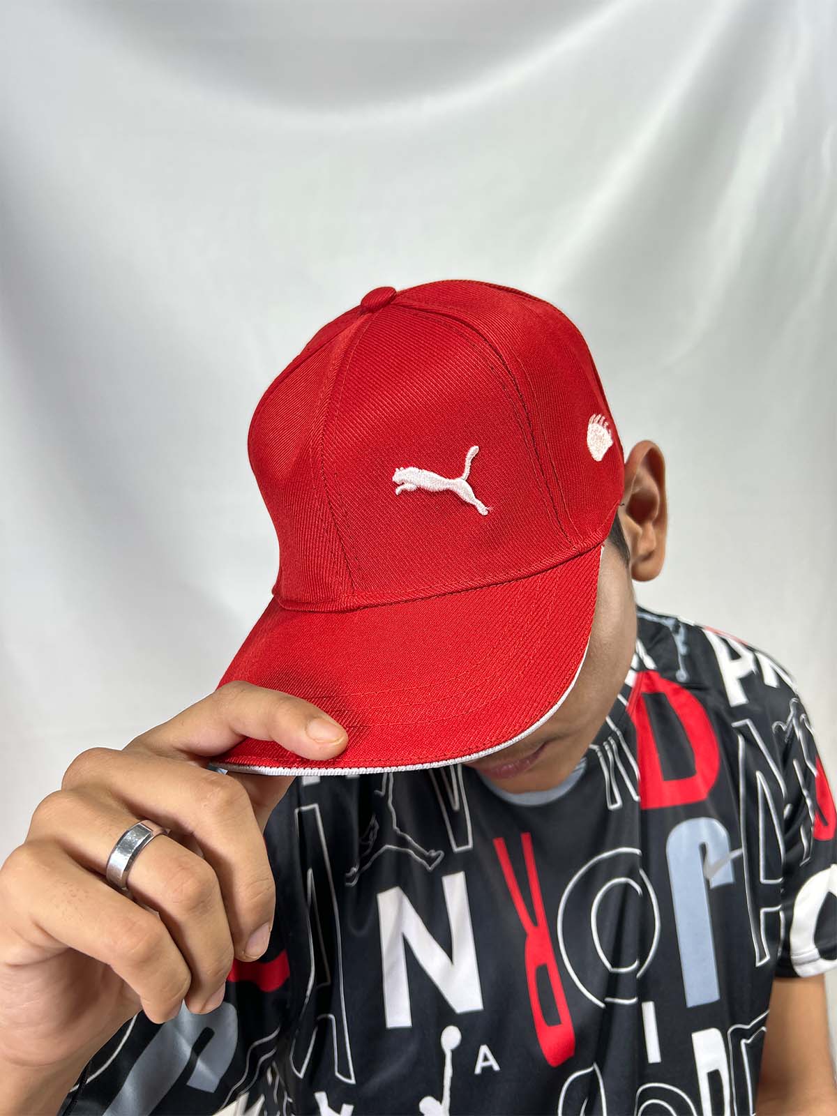 Red Basic P-Cap For Men CAP4