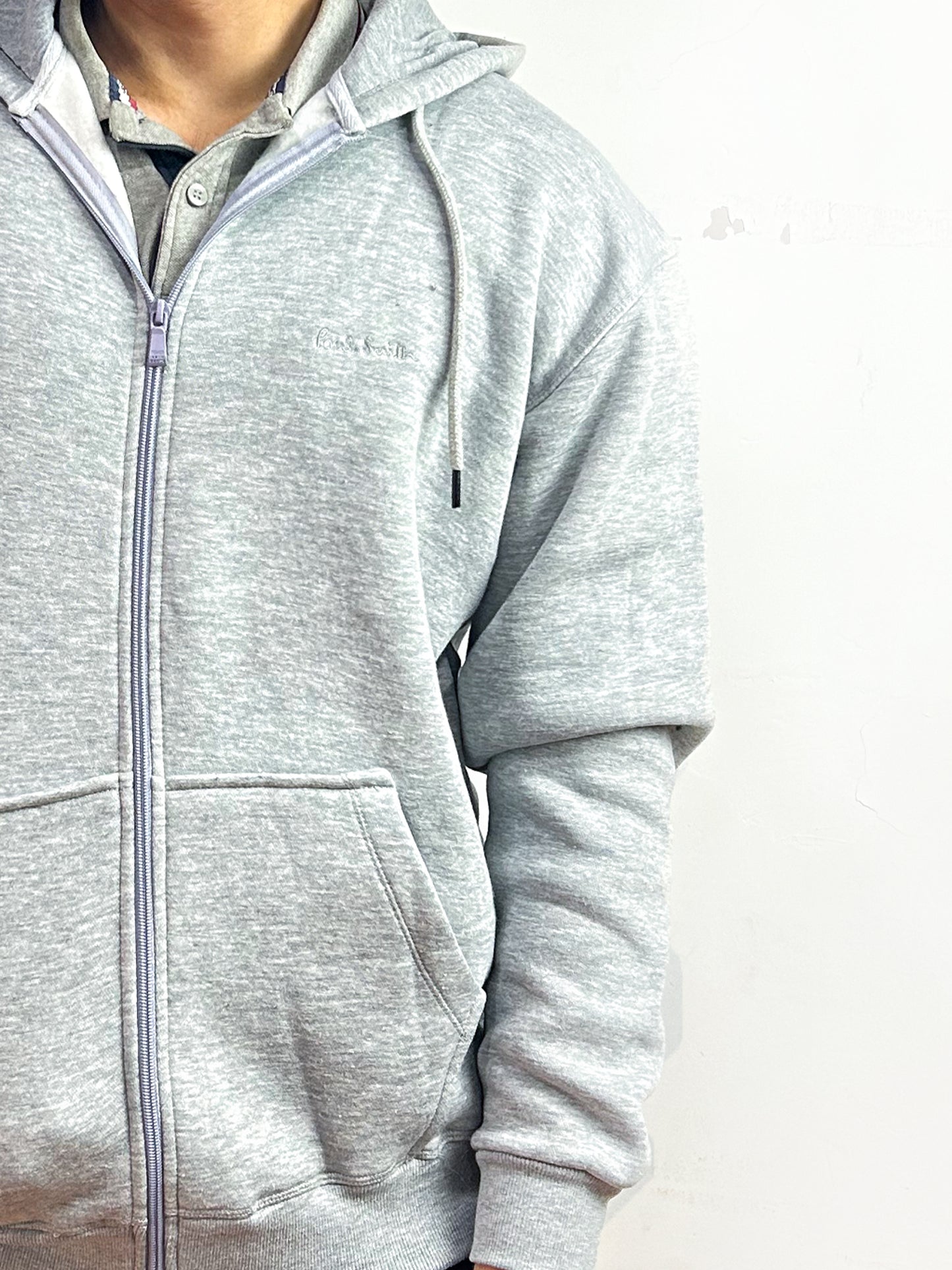 White Zipper Hoodie For Men MG MH26