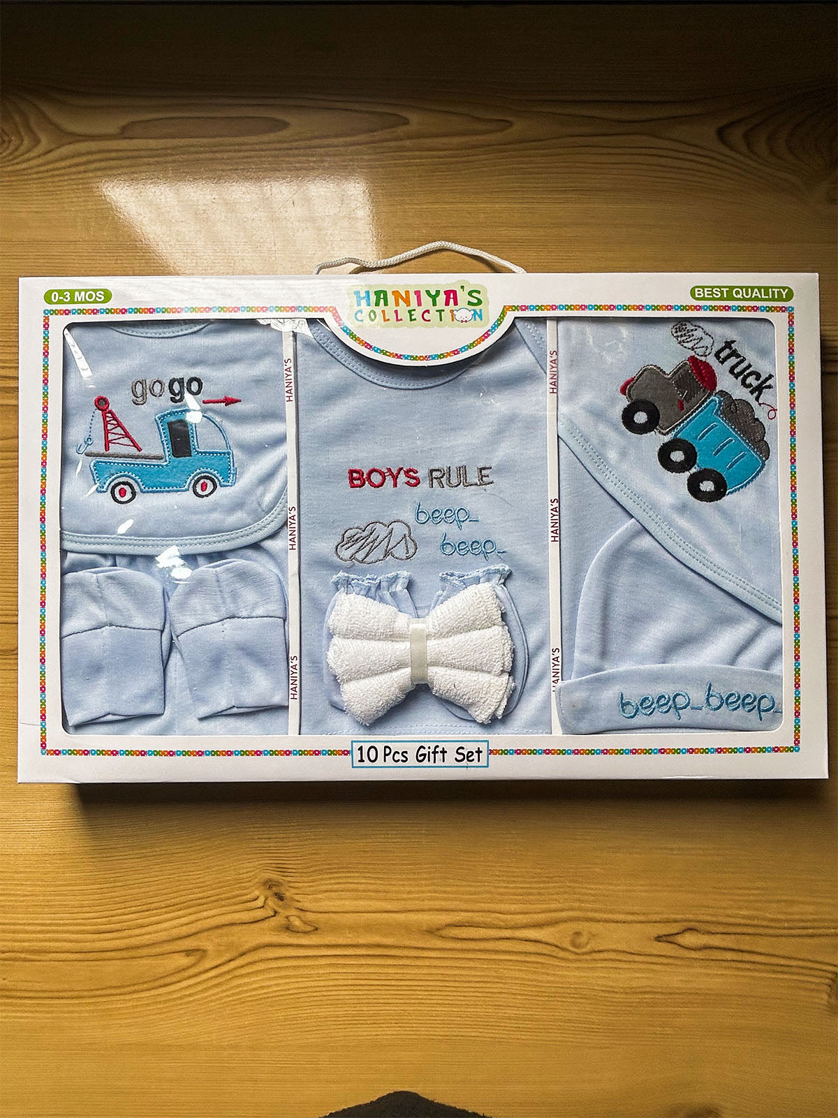 0Mth - 3Mth Blue 10Pcs Gift Set For Newborn HG NBGS377