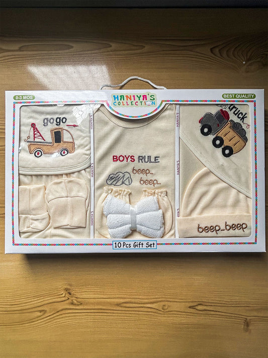 0Mth - 3Mth Yellow 10Pcs Gift Set For Newborn HG NBGS378